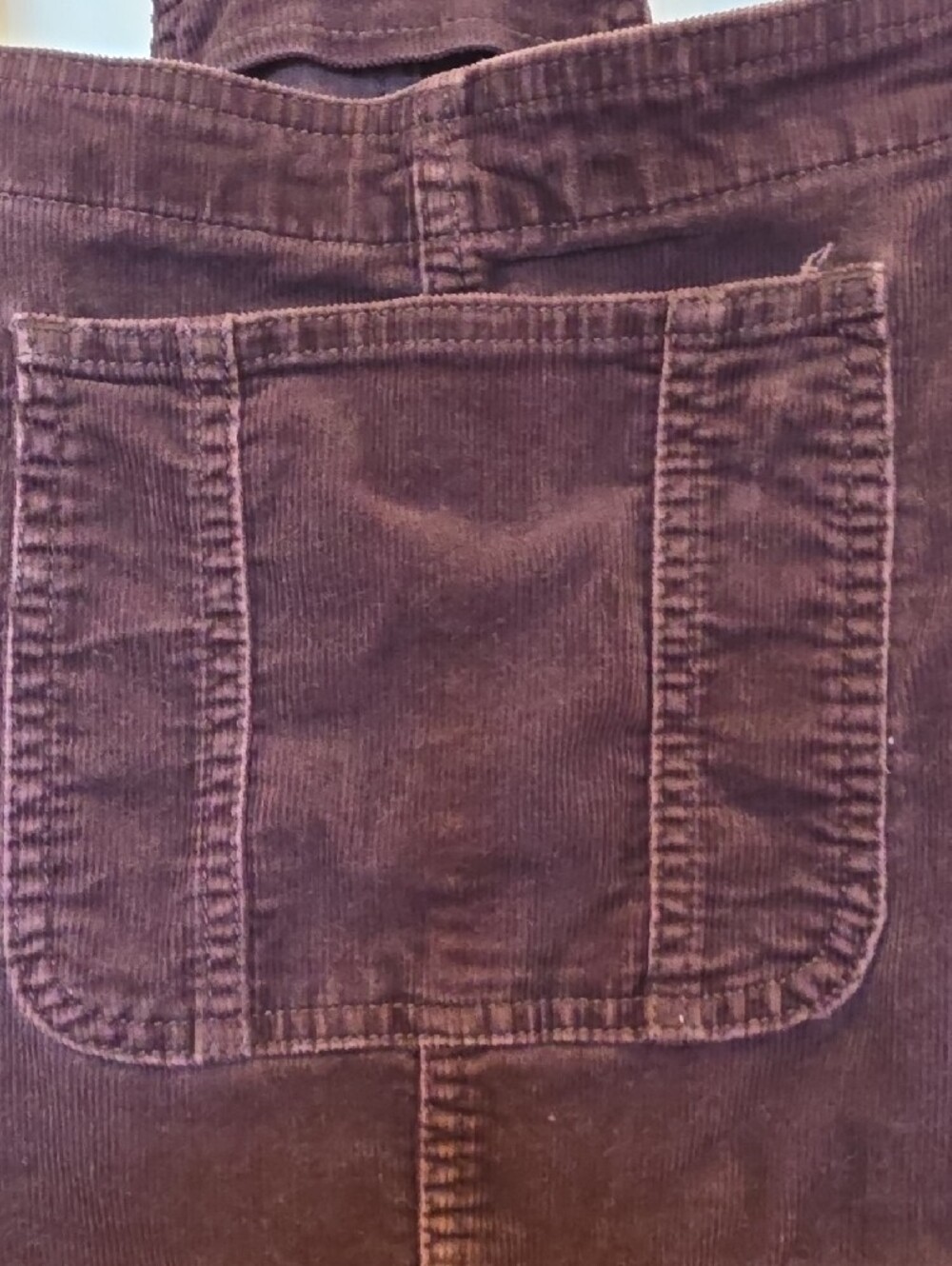18W, Women's Brown Overall Jeans - Classic Bib Overalls - Picture 2 of 6